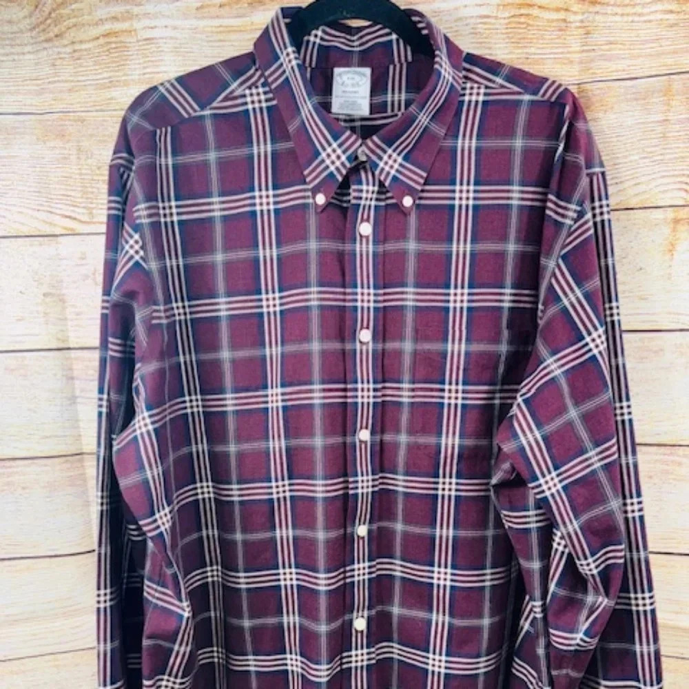 Brooks Brothers Mens Button Down Long Sleeve Shirt size XXL